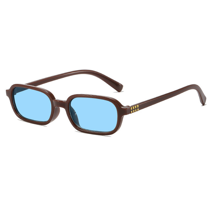 Retro-inspirierte Übergroße Rechteck-Sonnenbrille Karnz