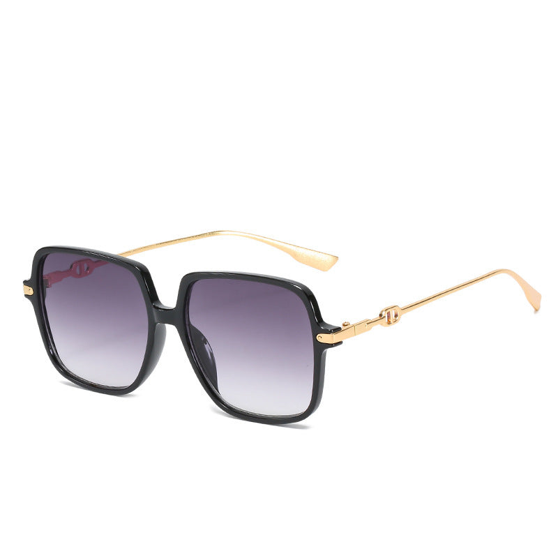 Oversized Chic Quadratrahmen Sonnenbrille Karnz