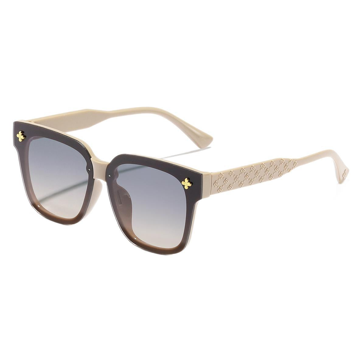 Damen stilvolle quadratische Sonnenbrille mit modischem Design Karnz