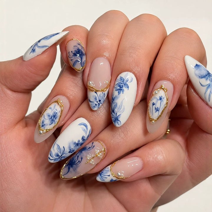 Blumendesign Acryl-Nagelverlängerungen Karnz
