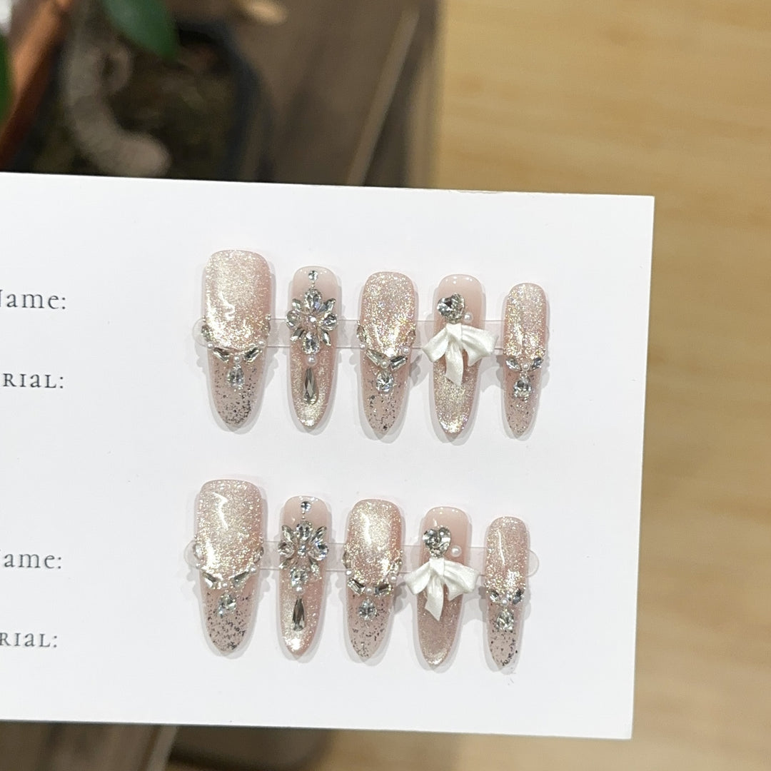 Glamouröse Press-On Nagelset