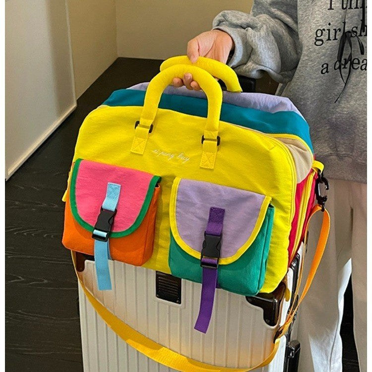 Multi-Taschen Farbiger Reise Duffle Bag Karnz