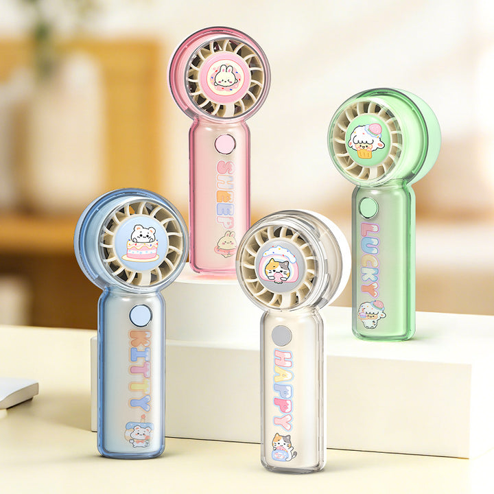 Damen tragbarer Mini-Ventilator mit fröhlichem Design Karnz