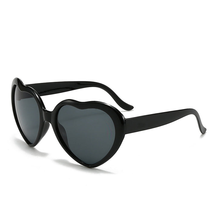 Herzförmige Sonnenbrille