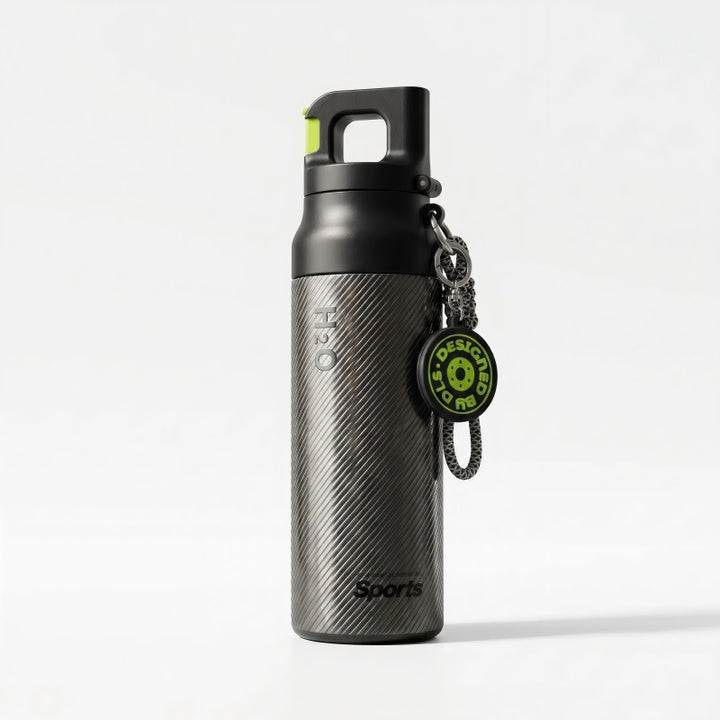 Damen Sportliche Wasserflasche mit innovativem Verschluss Karnz