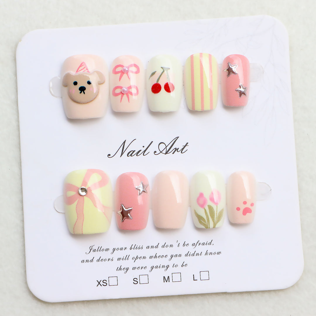 Süßes thema Nagelkunst Set Karnz