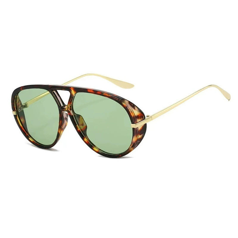 Damen Oversized Sonnenbrille mit elegantem Kunststoffrahmen und verspiegelten Gläsern Karnz