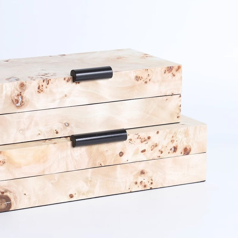 Rustikale dekorative Aufbewahrungsboxen-Set