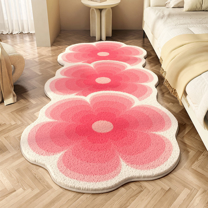 Blumenmuster Komfort Teppich