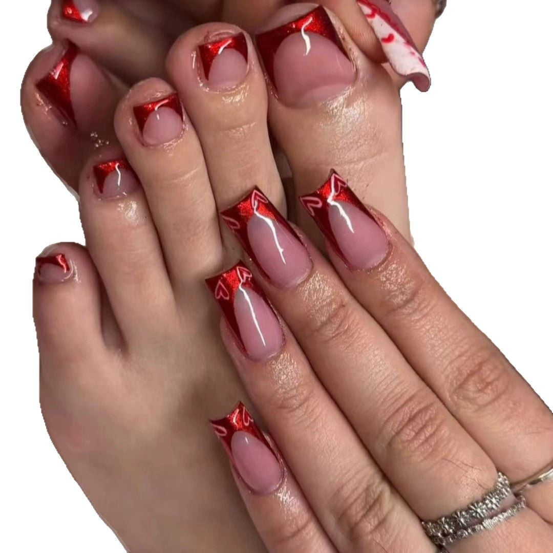 Elegante Double-Tip Press-On Nagelset Karnz