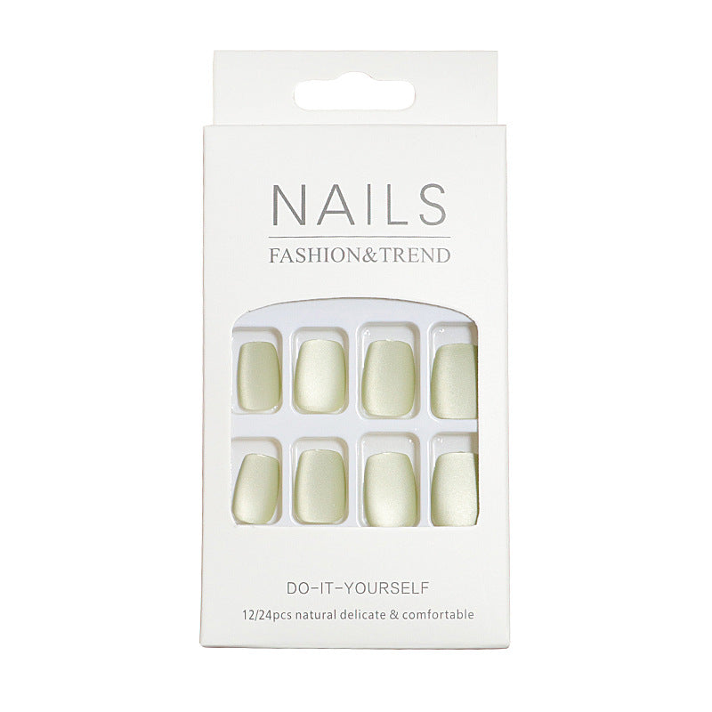 DIY natürliche Finish Press-On Nagelspitzen Karnz