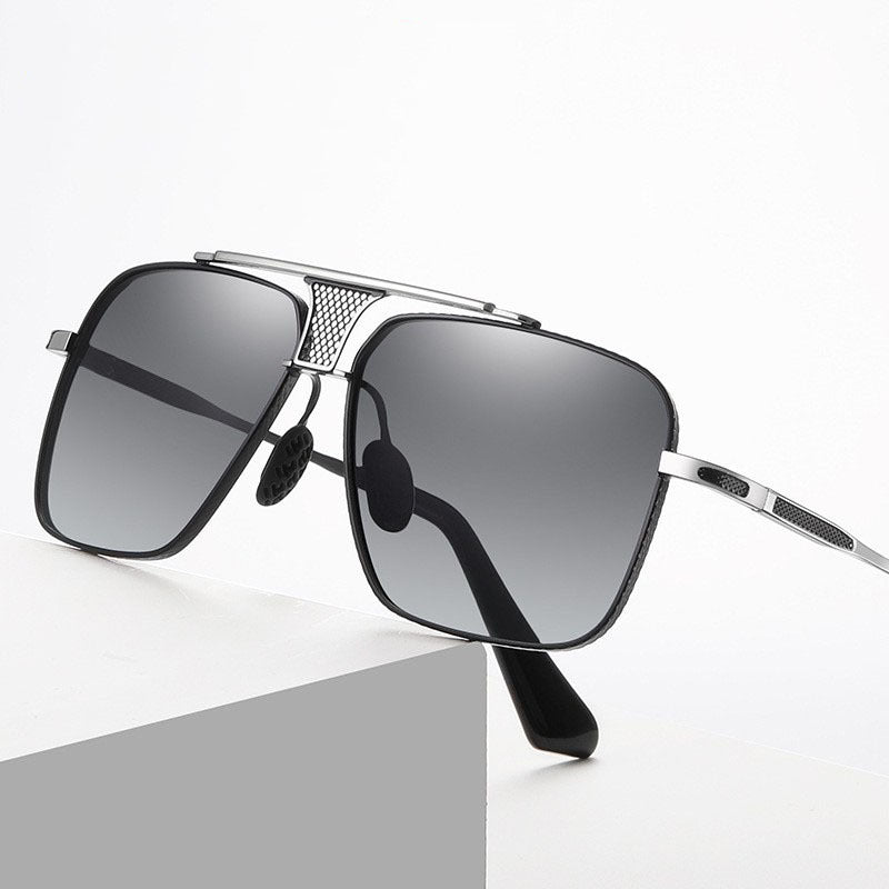 Damen Quadratische Sonnenbrille mit stilvollem Metallrahmen und hochwertigem UV-Schutz Karnz