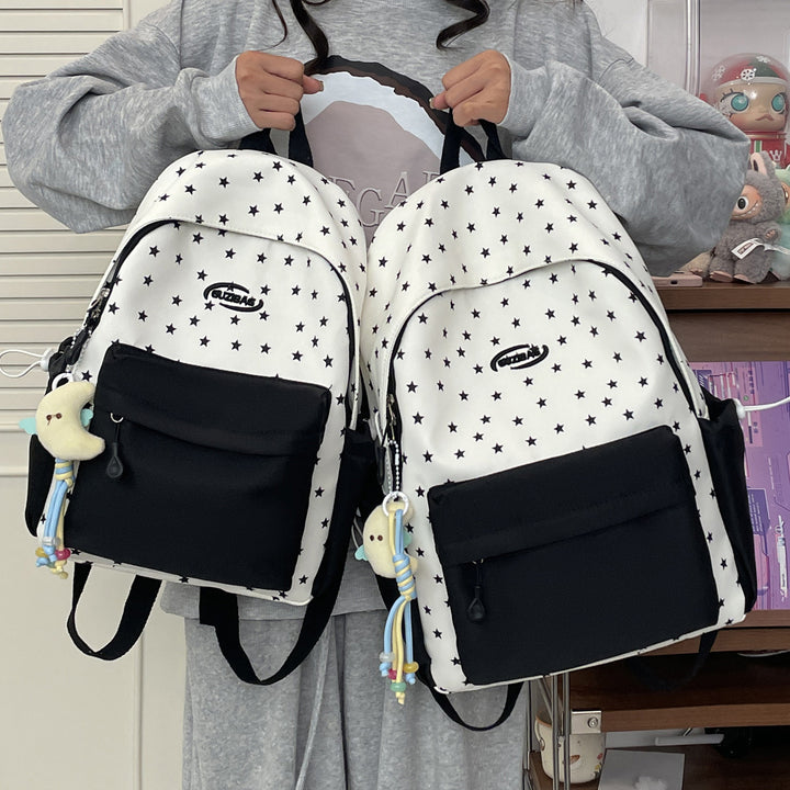 Stylische bedruckte Rucksack mit lustigen Charakterakzenten Karnz