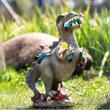 Vergnügliche Dinosaurier Gartenfigur Karnz