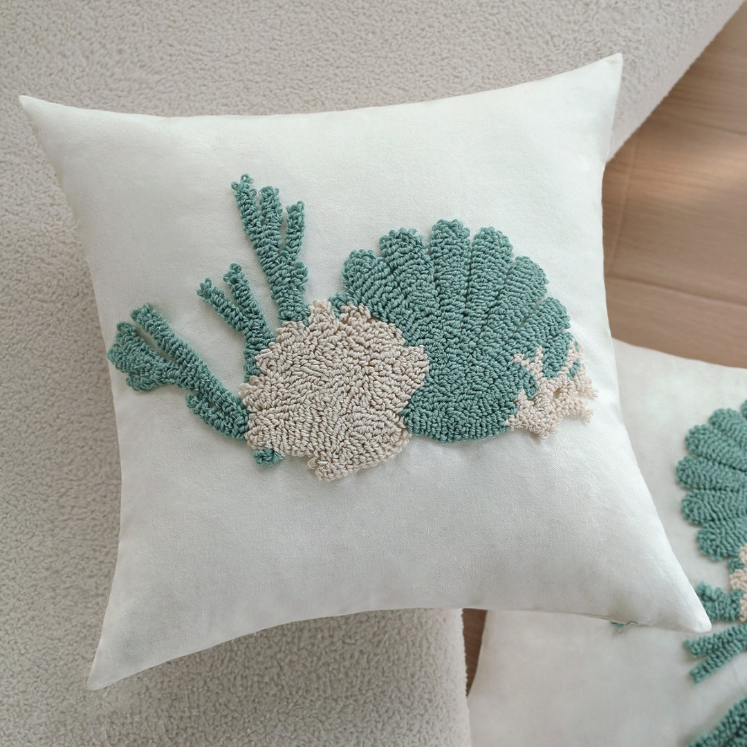 Elegantes Zierkissen mit korallenförmigem Design