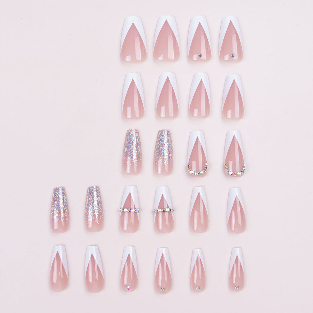 Glamouröse Stiletto Press-On Nägel Set
