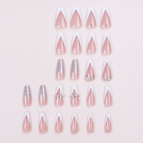 Glamouröse Stiletto Press-On Nägel Set