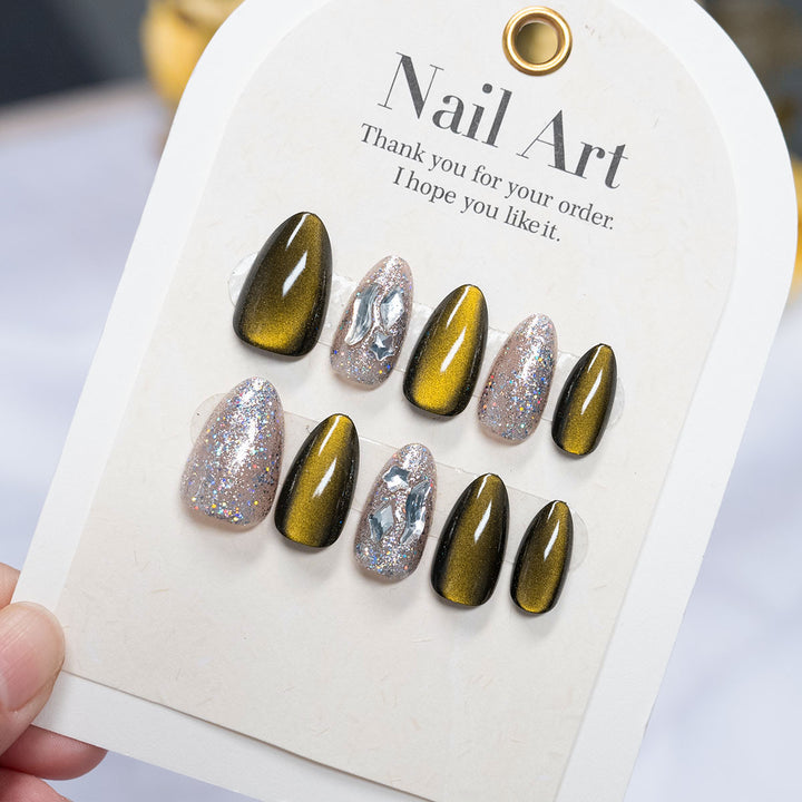 Hochglanz Press-On Nagelkunst