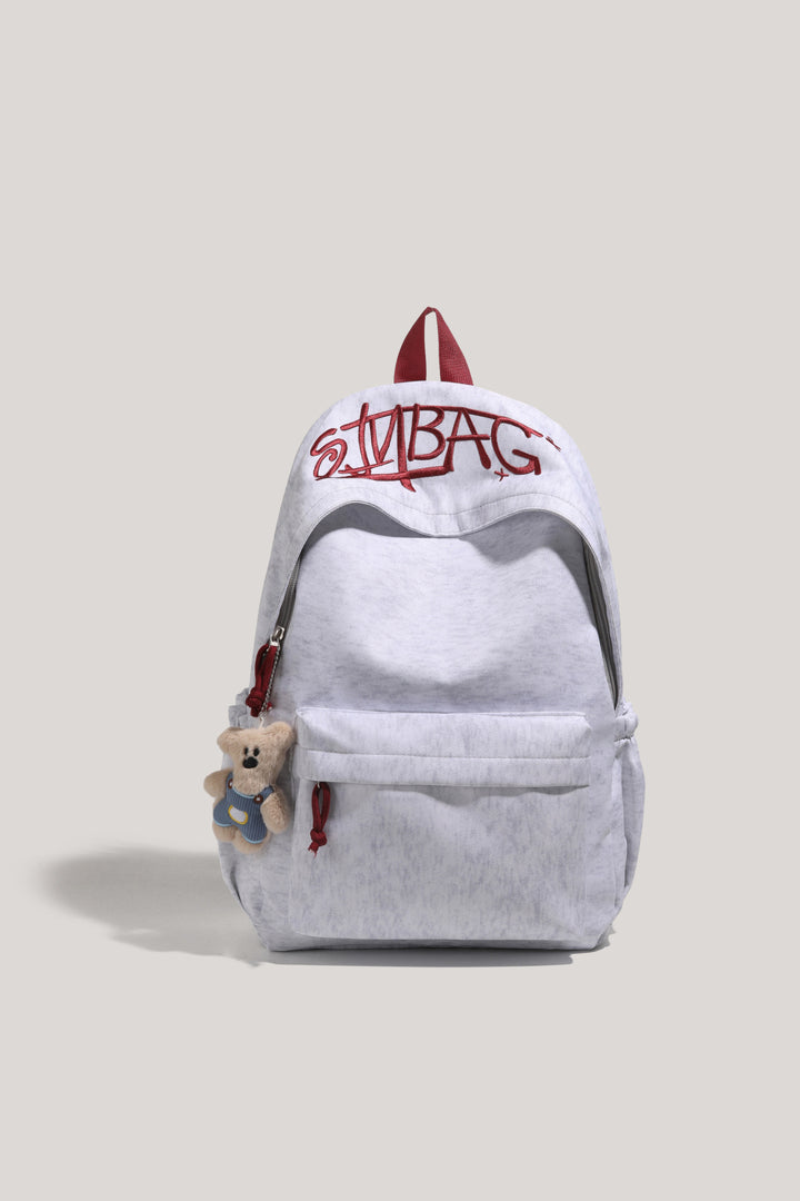 Niedlicher illustrierter Plüsch-Rucksack
