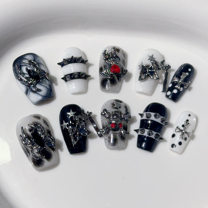Gothic Nageldekorationsset
