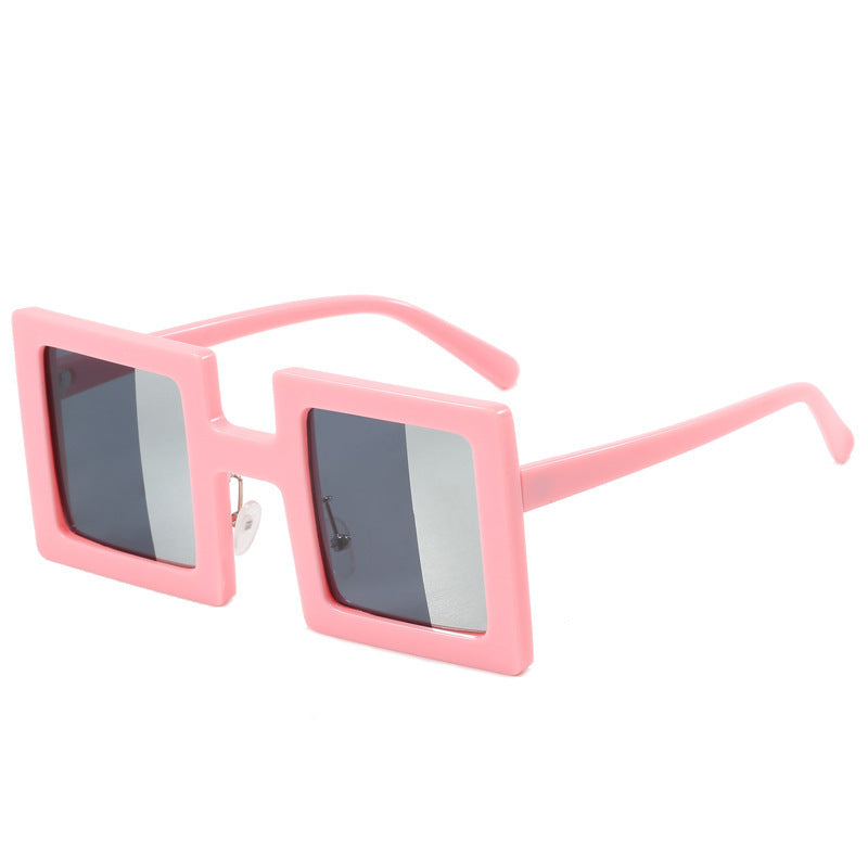 Damen modische quadratische Sonnenbrille mit einzigartigem, klarem Design Karnz