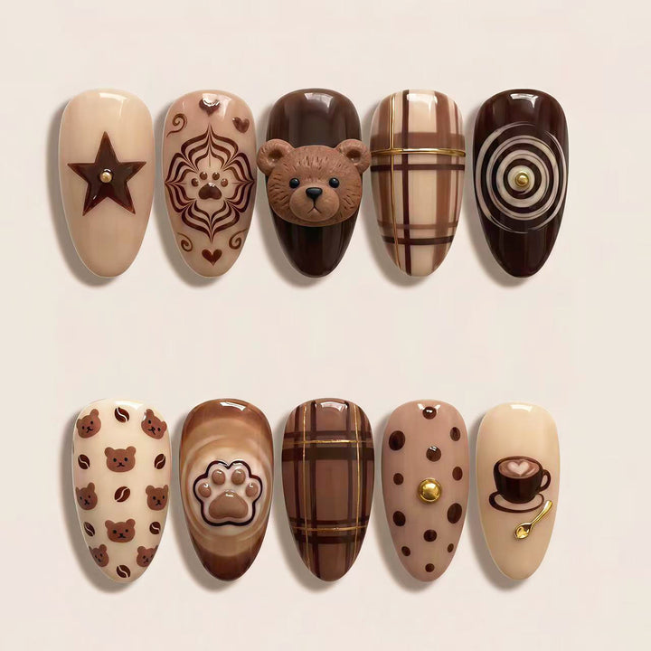 Premium Themen Press-On Nagelkunst Set