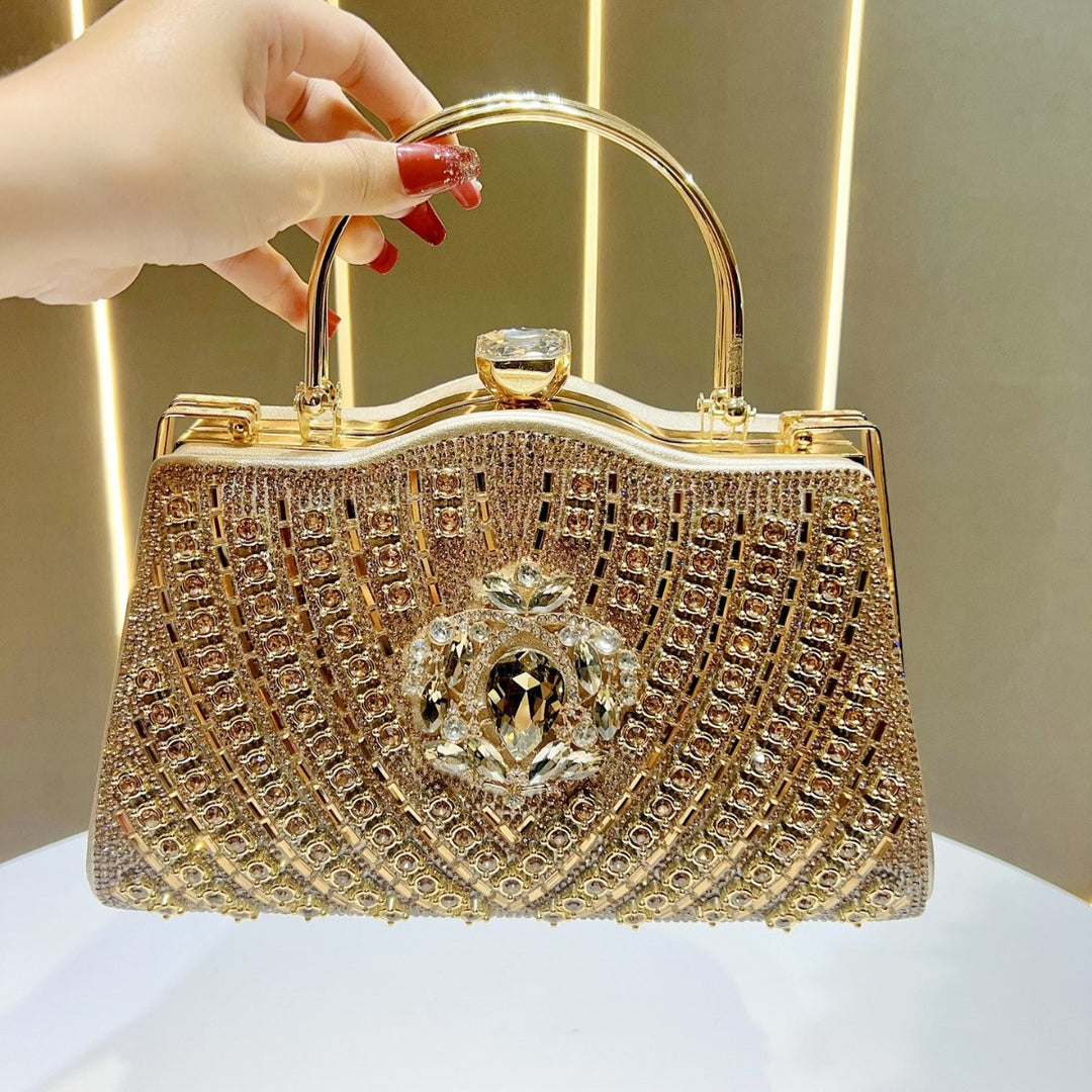 Prunkvolle mit Juwelen besetzte Abendtasche