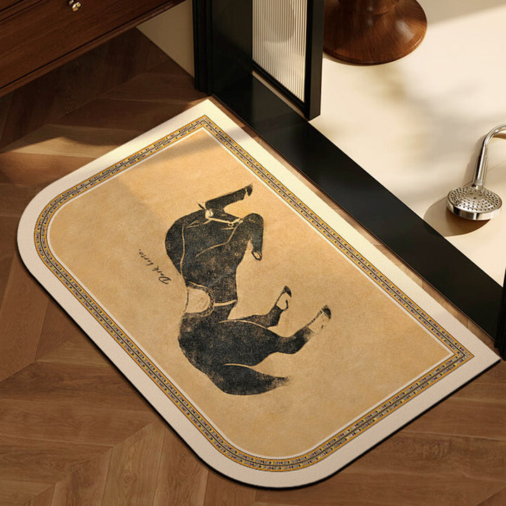 Dekorativer Vogel-Themen-Teppich
