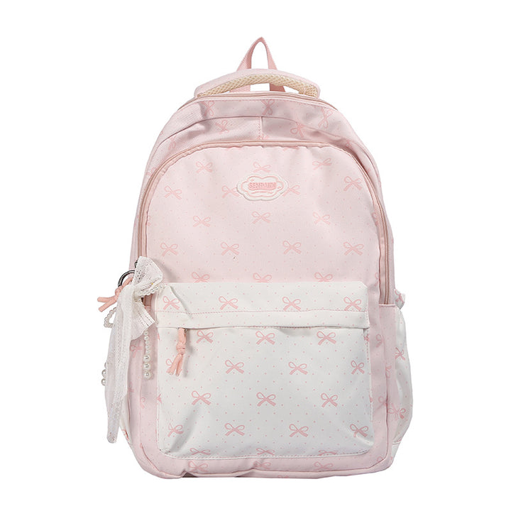 Verspielter Schleifen-Druck Rucksack