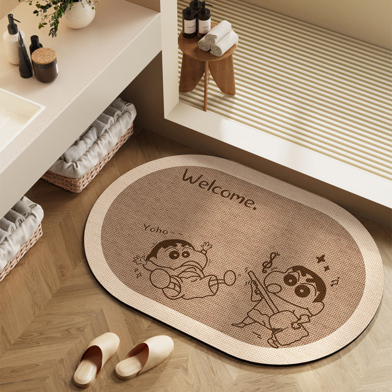 Stylische Badezimmermatte für moderne Innenräume