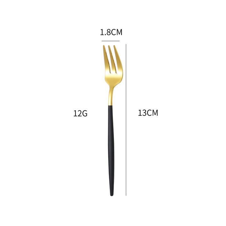 Elegante Spezielle Fingerfood-Gabel mit Rutschfester Griff-Beschichtung Karnz