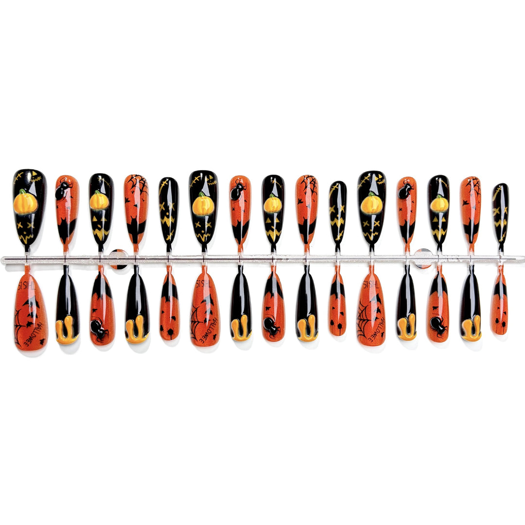 Halloween-Themen Press-On Nagelkunst Set 1790745709