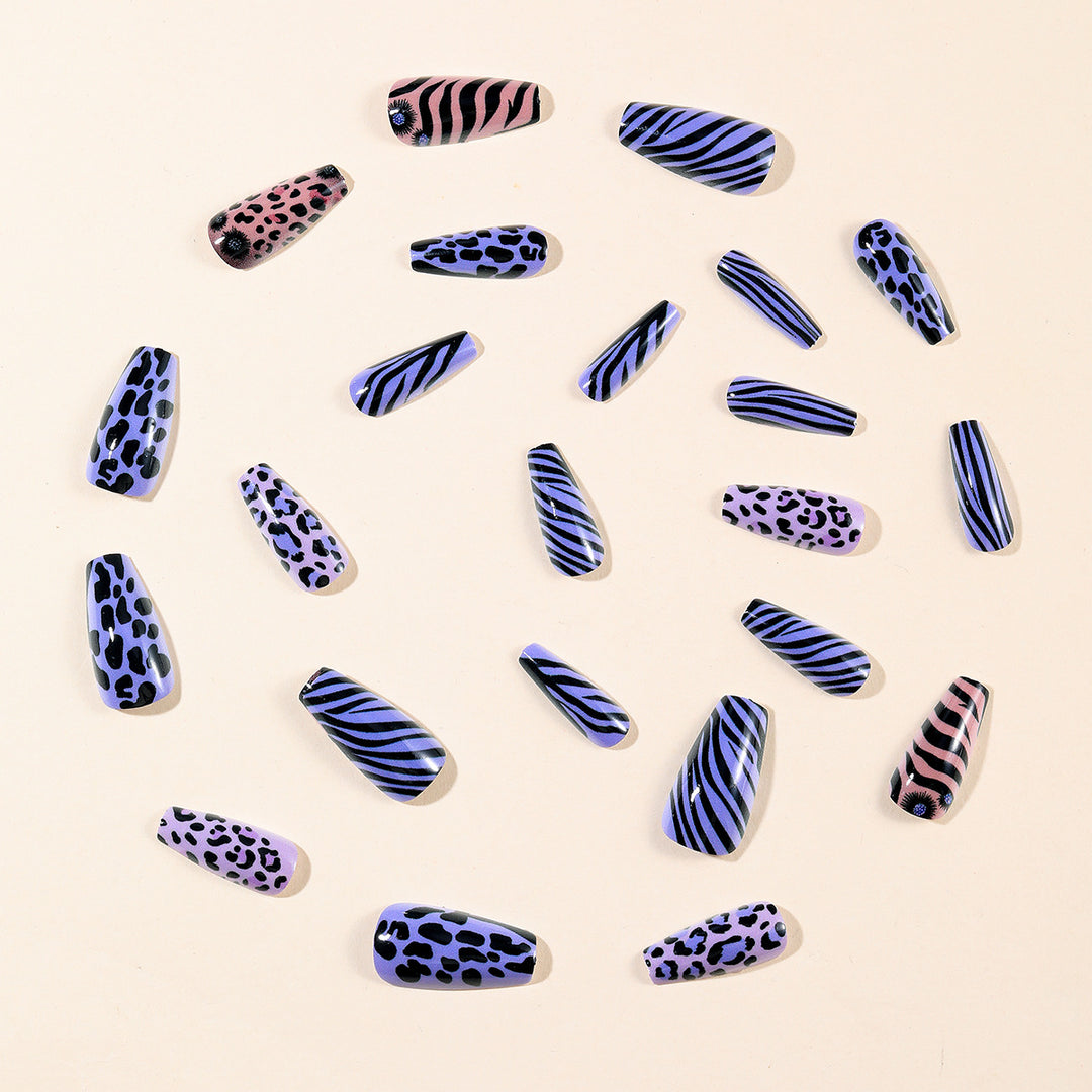 Trendy Tierdruck Nail Art Set Karnz