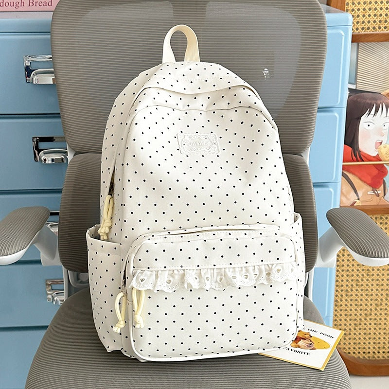 Charmanter Punkten Schul Rucksack Karnz