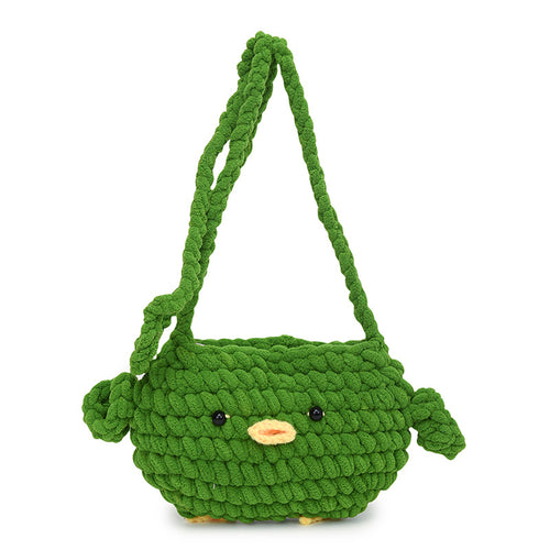 Süße tierförmige gehäkelte Crossbody-Tasche