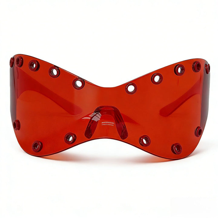 Damen Sportliche Designer-Sonnenbrille mit innovativen Metallakzenten Karnz