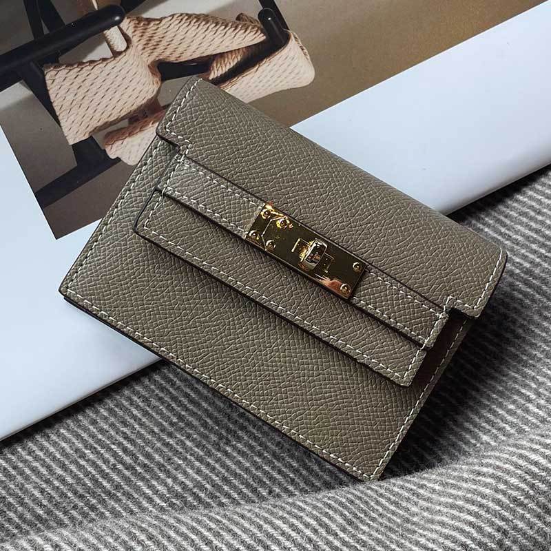 Premium Leder Kartenhalter mit eleganter Verschluss Karnz