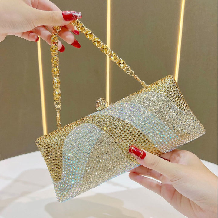 Rhinestone-geprägte Abendhandtasche