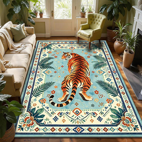 Künstlerischer Tigerprint-Teppich