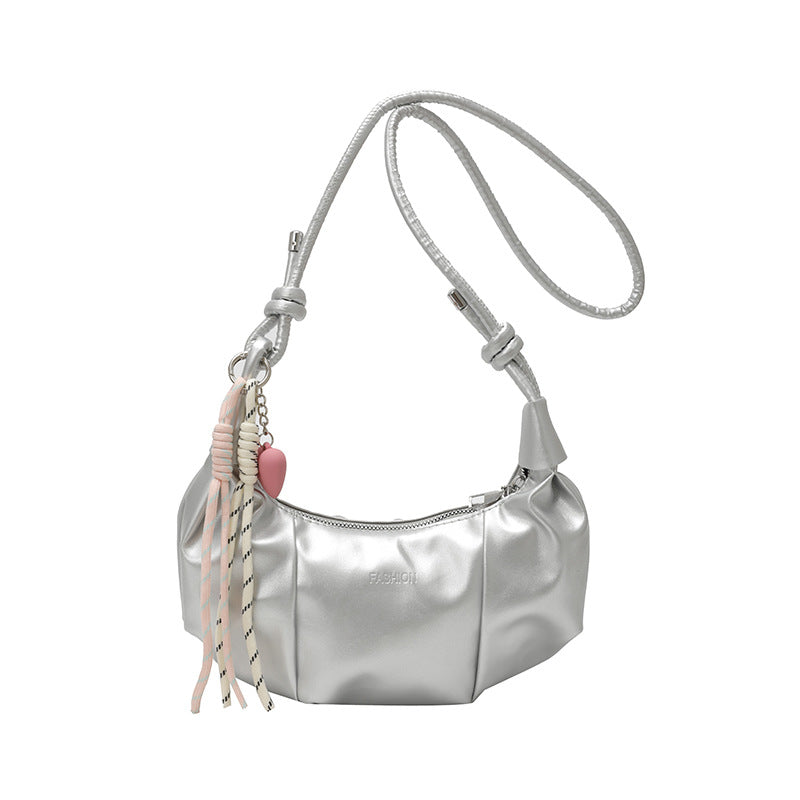Stylische Falten Schultertasche Karnz