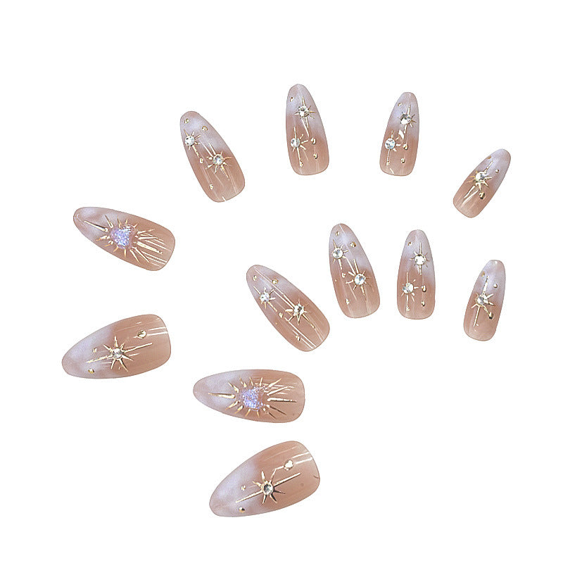 Dekoratives Press-On Nagelkunst Set Karnz