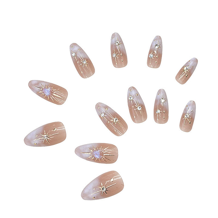 Dekoratives Press-On Nagelkunst Set Karnz