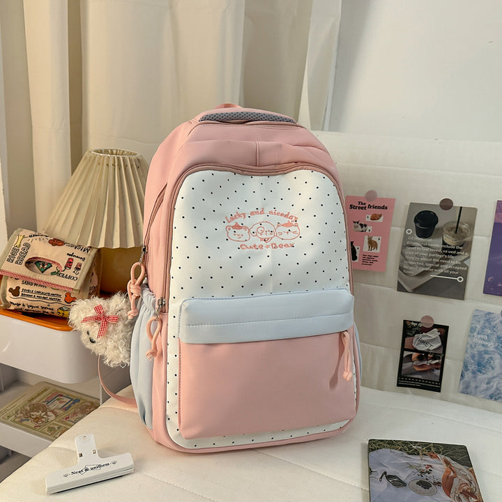 Niedlicher gepunkteter Rucksack