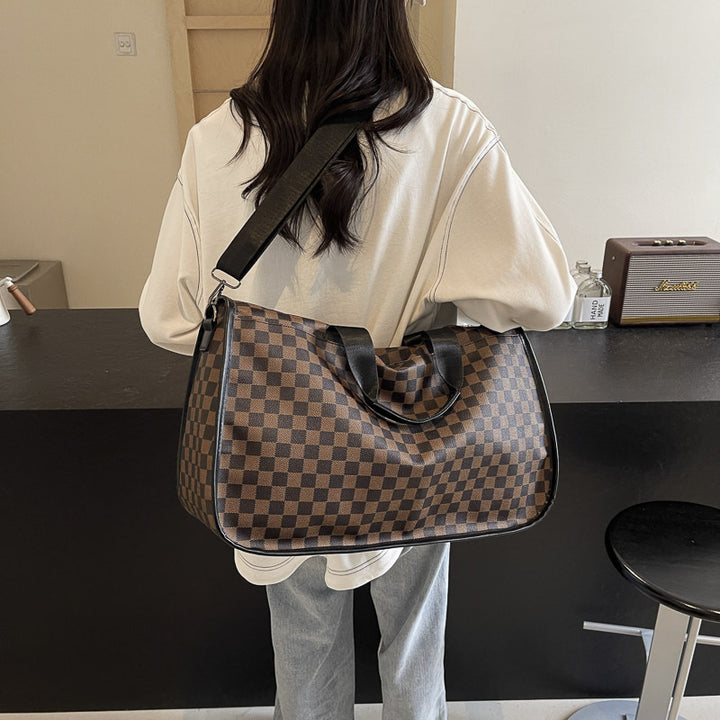 Stylische Schachbrett-Reise-Duffel-Tasche Karnz
