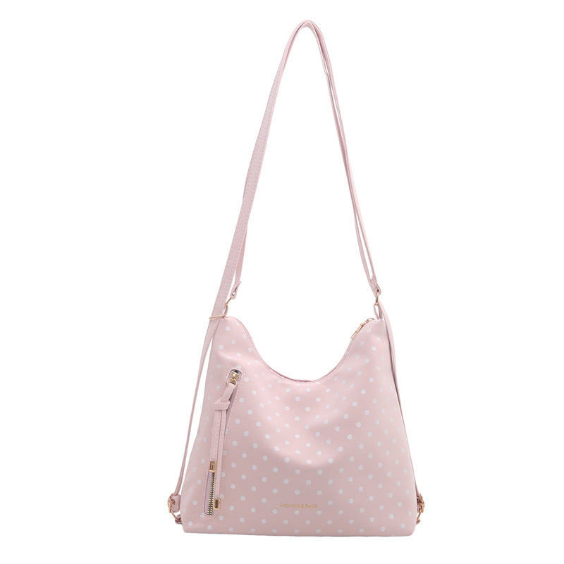 Stylische Polka Dot Umhängetasche