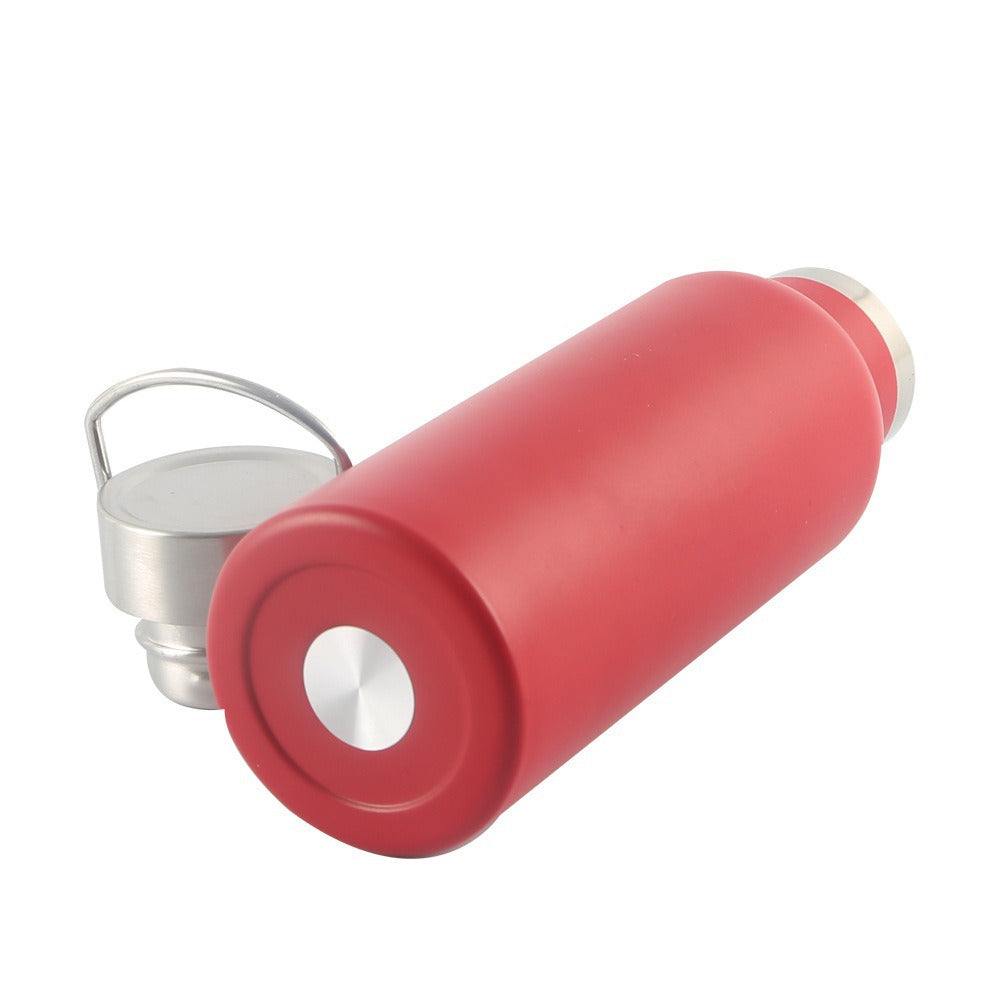 Damen hochwertige Thermosflasche mit praktischem Tragegriff Karnz