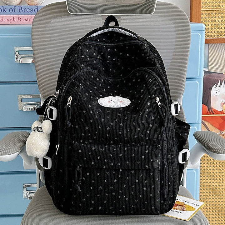 Trendig Star-Beschichtet Multi-Taschen Rucksack Karnz