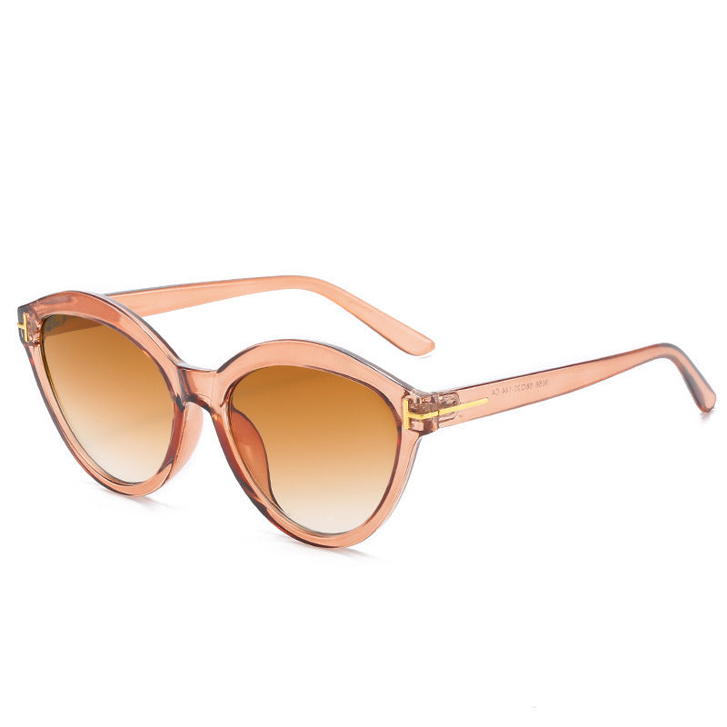 Elegante Übergroße Katzenaugen-Sonnenbrille Karnz