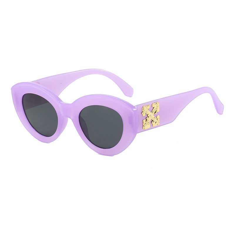 Damen Cat-Eye Sonnenbrille mit luxuriösen Akzenten und robustem Kunststoffrahmen Karnz