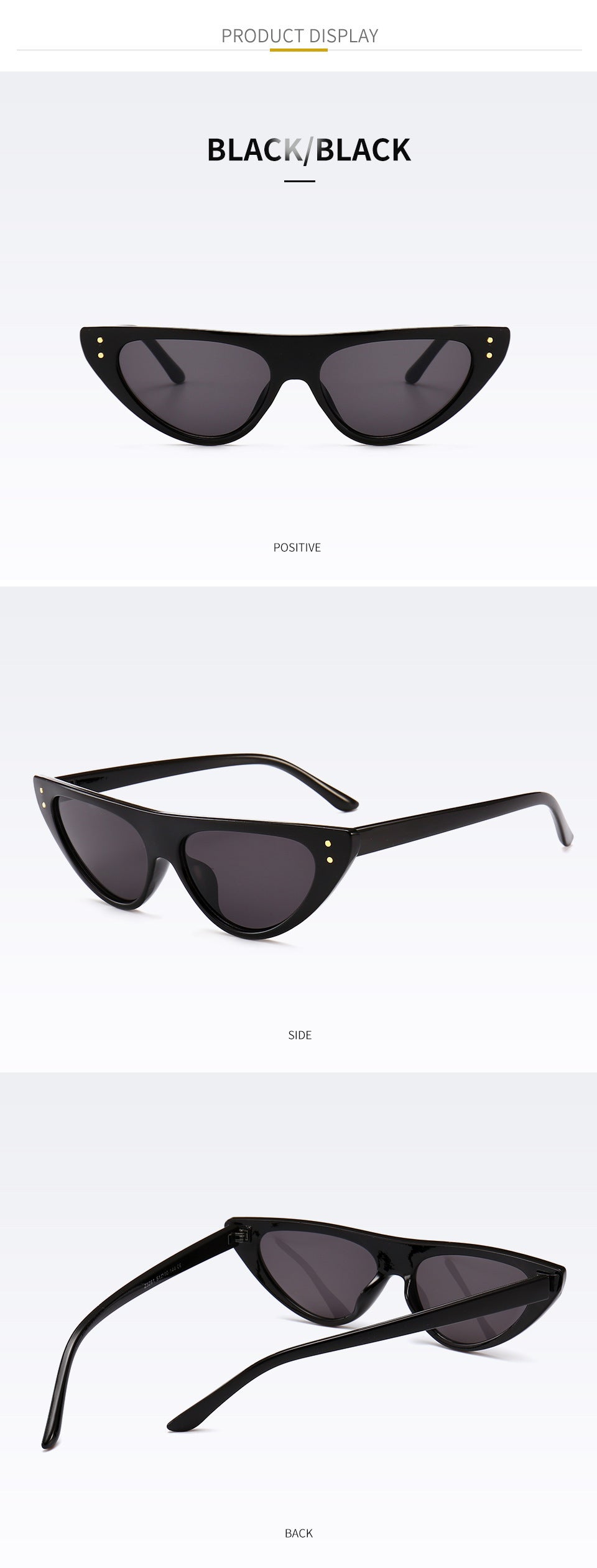 Chic Cat-Eye Sonnenbrille mit erhöhtem Design Karnz